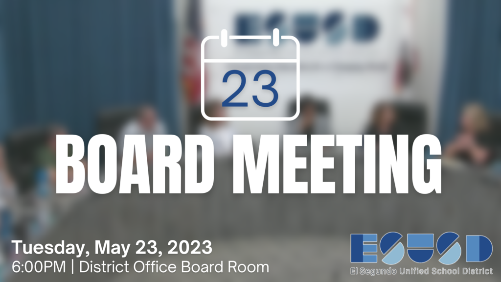 ESUSD Board Meeting 5/23/23