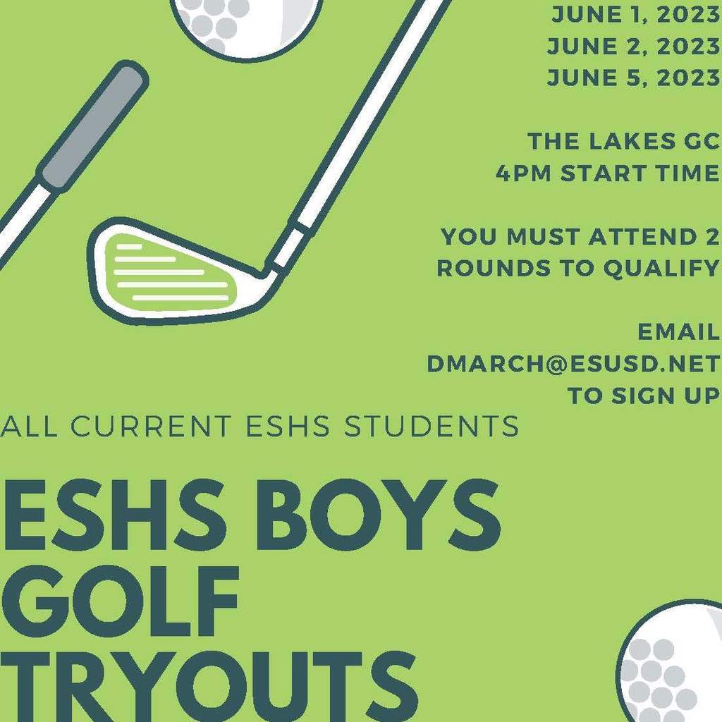 Golf Flyer for Current Students