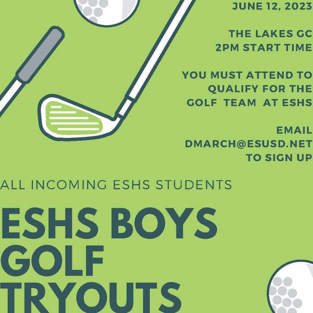 Golf Flyer for Incoming Students